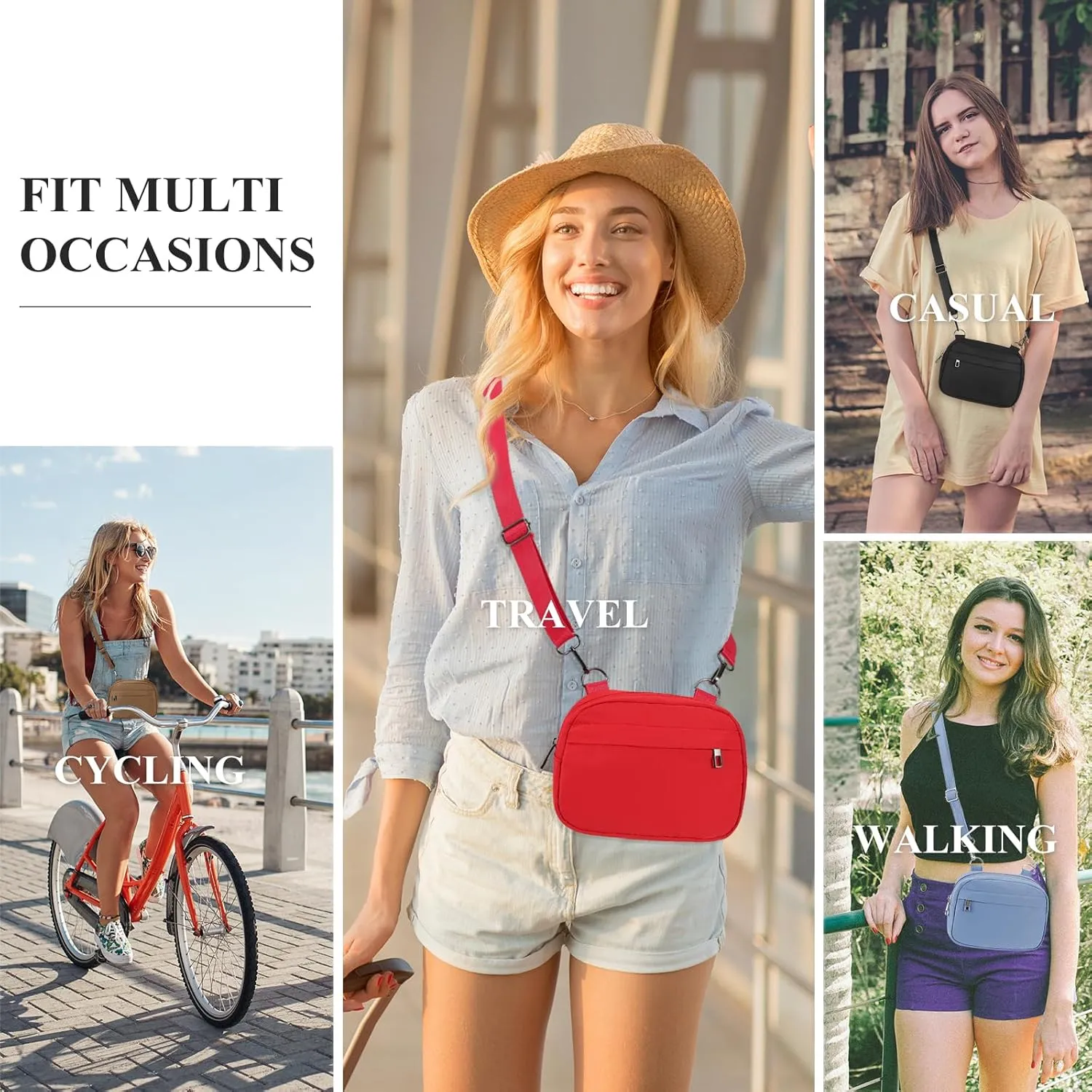 MAXTOP Small Crossbody Bags for Women Belt Bag Fanny Pack with Adjustable Strap