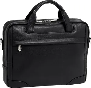 McKlein 13" Leather Laptop & Tablet Briefcase- MONTCLARE