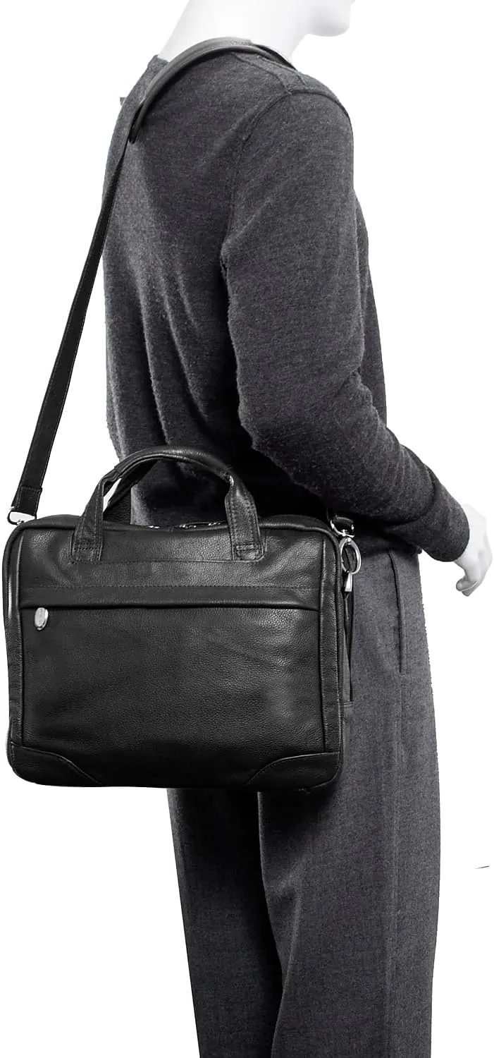 McKlein 13" Leather Laptop & Tablet Briefcase- MONTCLARE