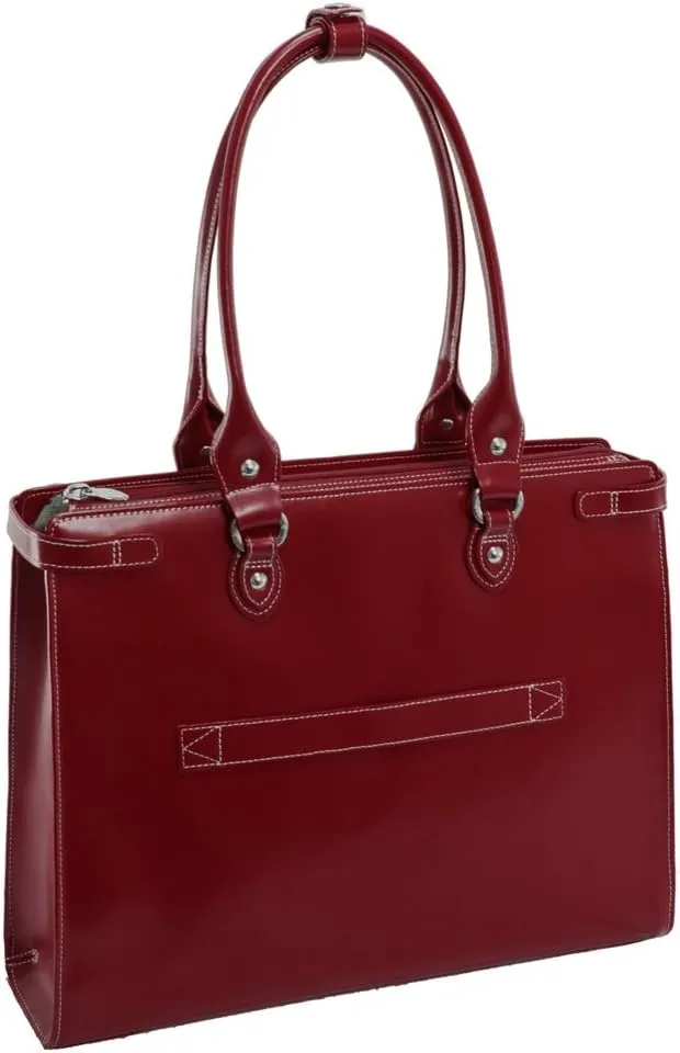 McKlein 15" Leather Laptop Briefcase- WINNETKA