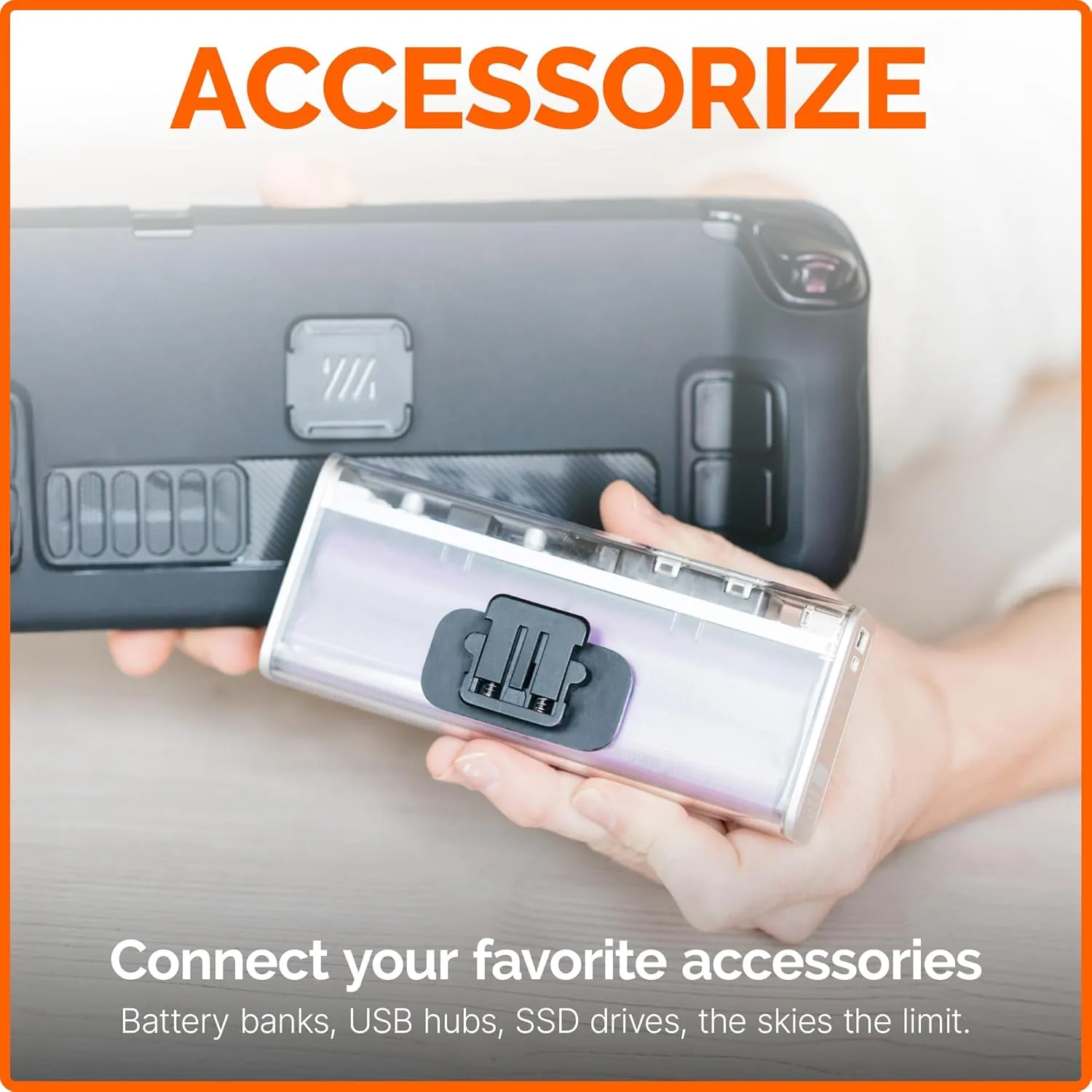Mechanism Universal 7-in-1 Bundle | Kickstand, Battery, SSD, VESA & Wall Mounting Kit | Mount Anything to a Console & It to Anything | Lenovo Legion Go Accessories & Nintendo Switch Lite Accessories