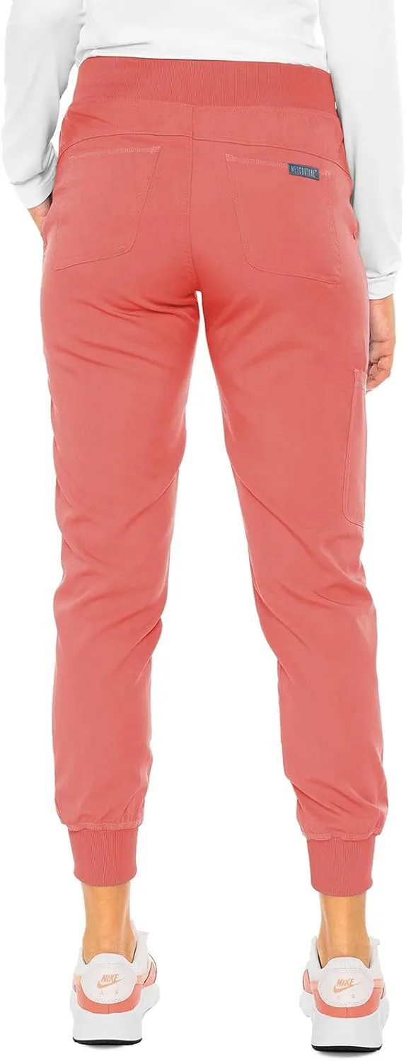 Med Couture Scrub Pants for Women Jogger Pant with 5 Pockets, Lightweight, Ultra Soft, 2-Way Stretch Fabric - MC7710
