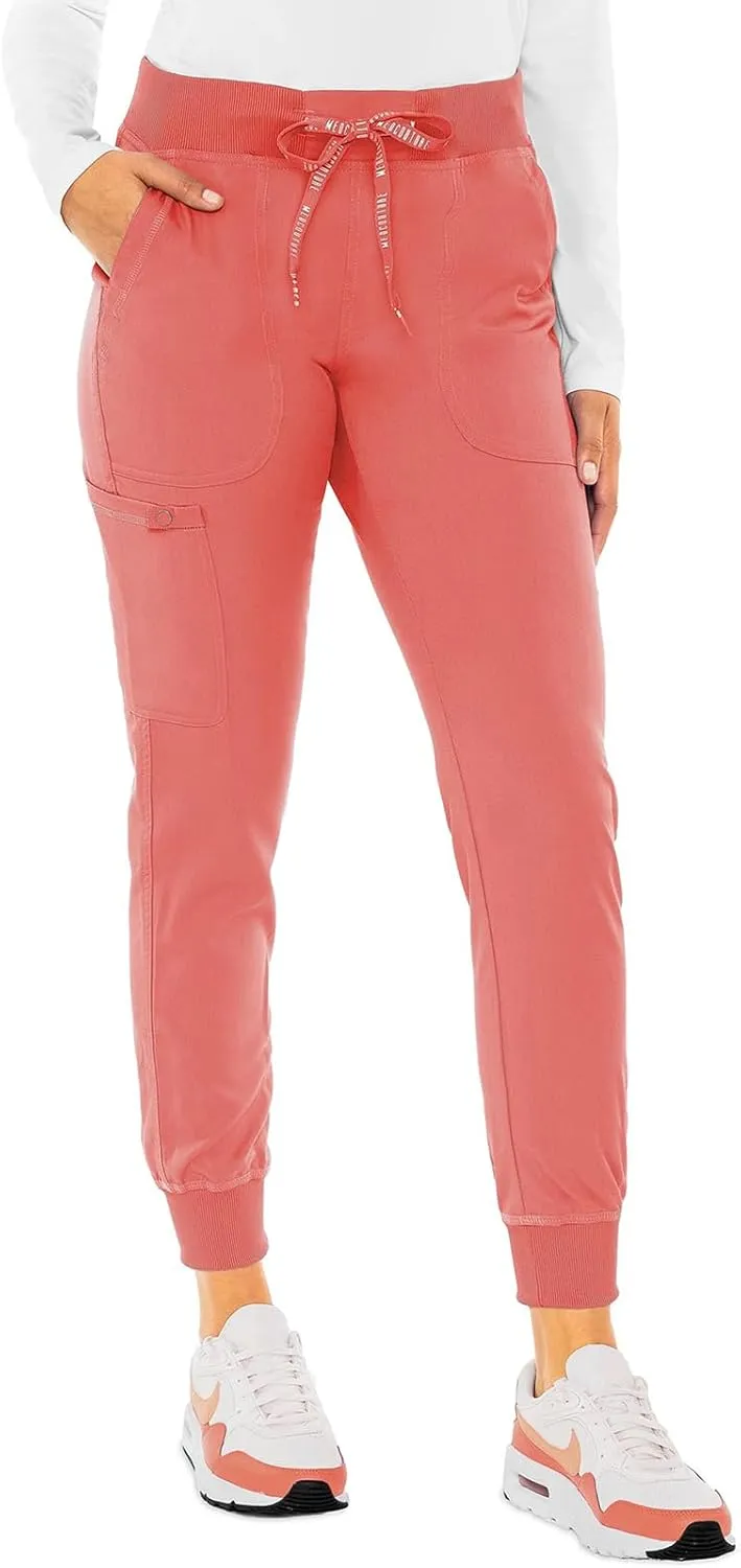 Med Couture Scrub Pants for Women Jogger Pant with 5 Pockets, Lightweight, Ultra Soft, 2-Way Stretch Fabric - MC7710