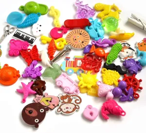Medium Mixed I Spy Trinkets for I Spy Bag/Bottle, Speech Therapy, Miniatures, 2-4cm, Set of 50 trinkets