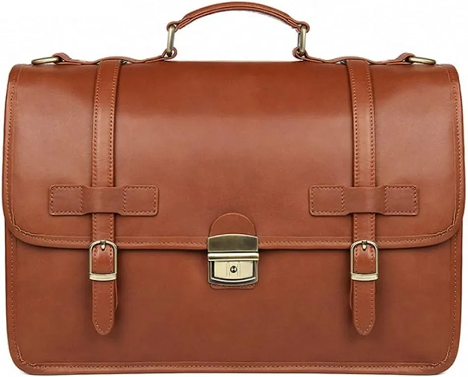 Men Briefcase with Dial Lock 14 Inch Laptop Business Bag Laptop Handbag Mens Work Tote Big Shoulder Bag