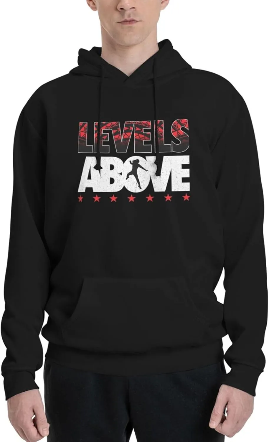Men's Drawstring Sweats Fashion 3D Print Long Sleeve Pullover Hoodie