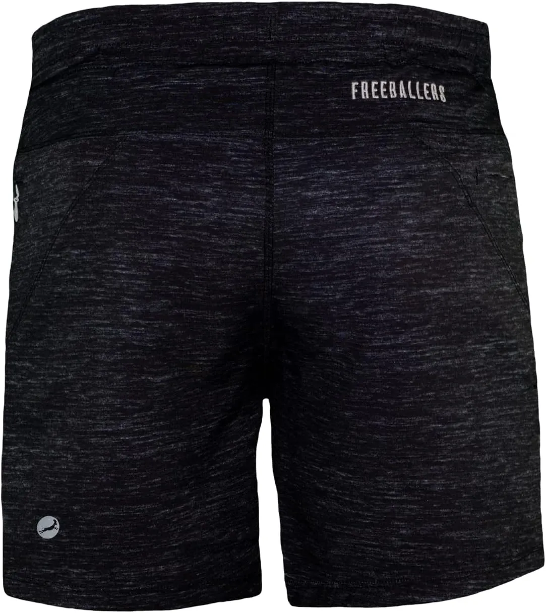 Men's Freeballer 6" Athetic Gym Performance Sport Shorts – Perfect for Running, Weightlifting, and Yoga