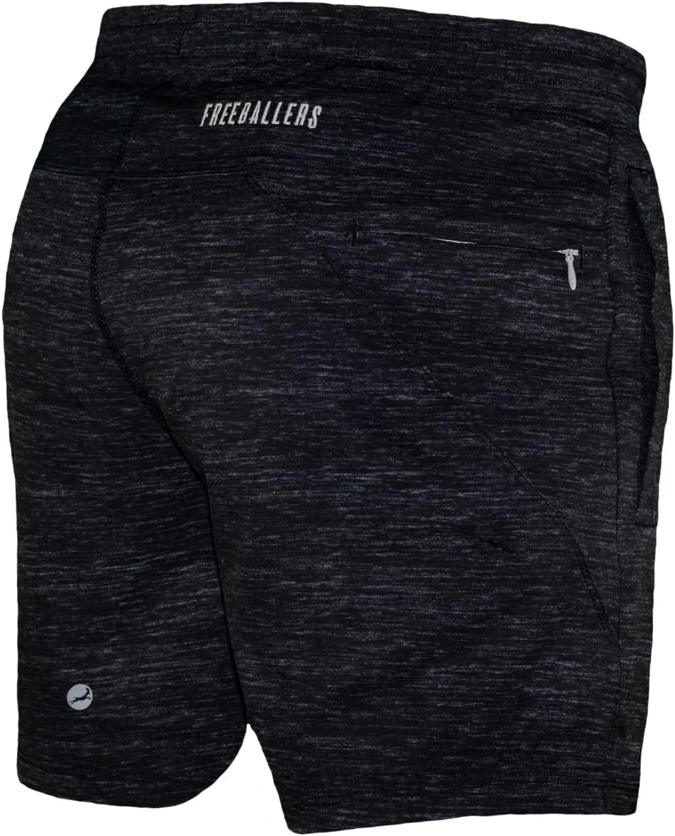 Men's Freeballer 6" Athetic Gym Performance Sport Shorts – Perfect for Running, Weightlifting, and Yoga