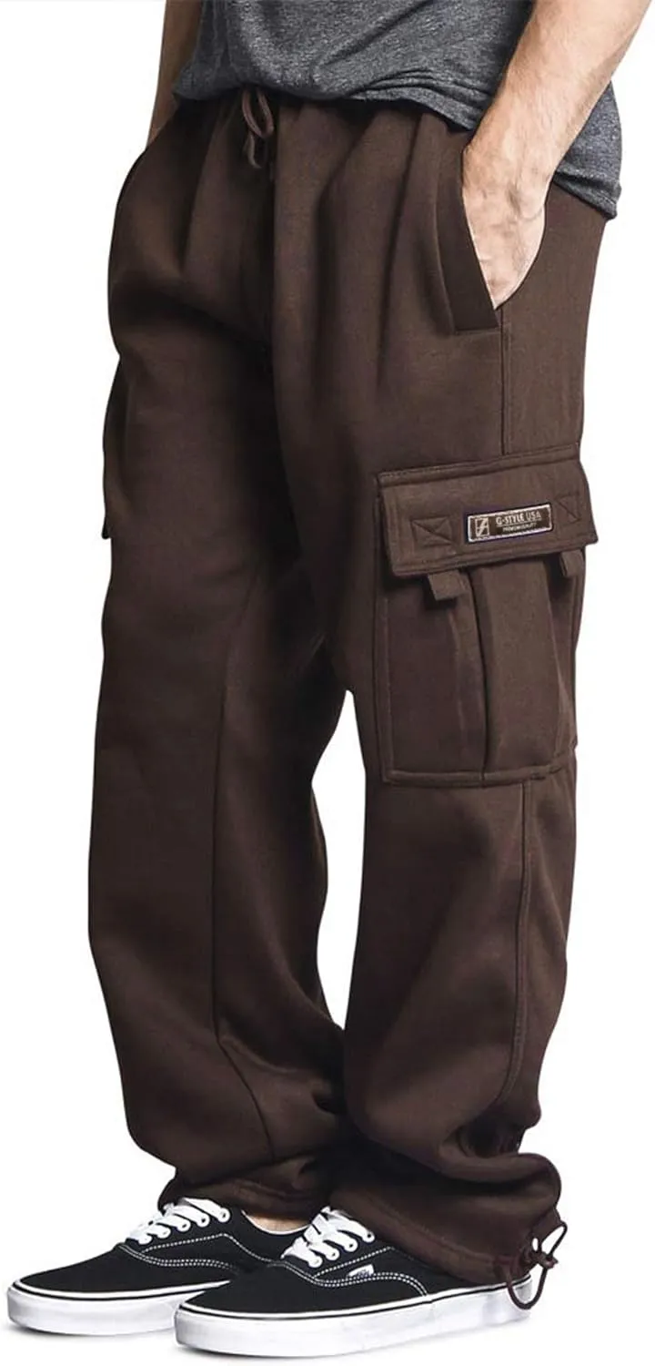 Men's Heavyweight Fleece Cargo Sweatpants