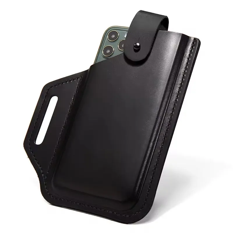 Men's Leather 6.3inch Phone Case Wallet Belt Bag Waist Bag