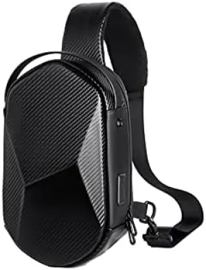 Men's Shoulder Bags Men's Fashion Multifunction USB Crossbody Bag Shoulder Bag Man Waterproof Travel Sling Messenger Pack Chest Bag for Male