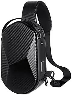Men's Shoulder Bags Men's Fashion Multifunction USB Crossbody Bag Shoulder Bag Man Waterproof Travel Sling Messenger Pack Chest Bag for Male