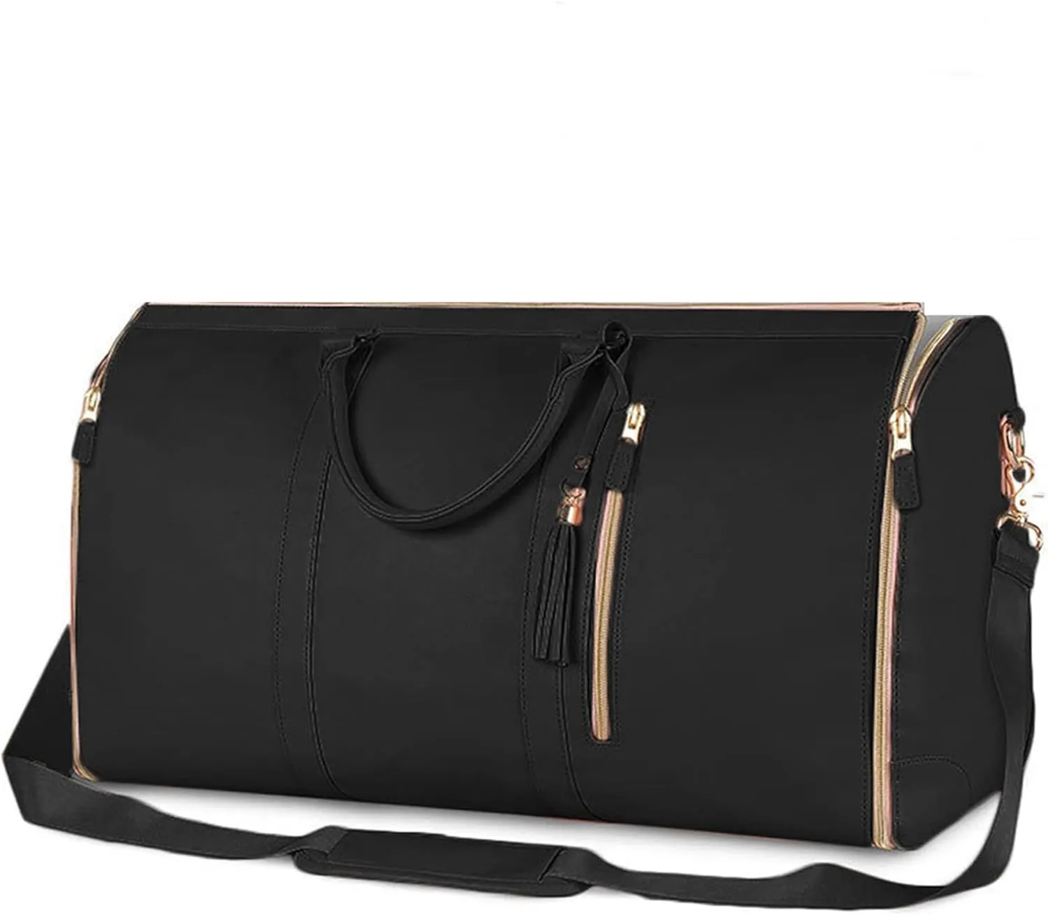 Miahhy Luhxe Travel Bag Garment Bag, 2024 New Lucshy Travel Bag, Garment Duffle Bags for Travel, Travelher Foldable Clothing Bag (black)