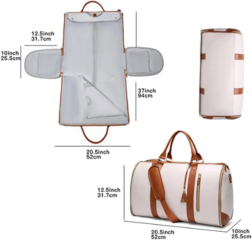 Miahhy Luhxe Travel Bag Garment Bag, 2024 New Lucshy Travel Bag, Garment Duffle Bags for Travel, Travelher Foldable Clothing Bag (black)