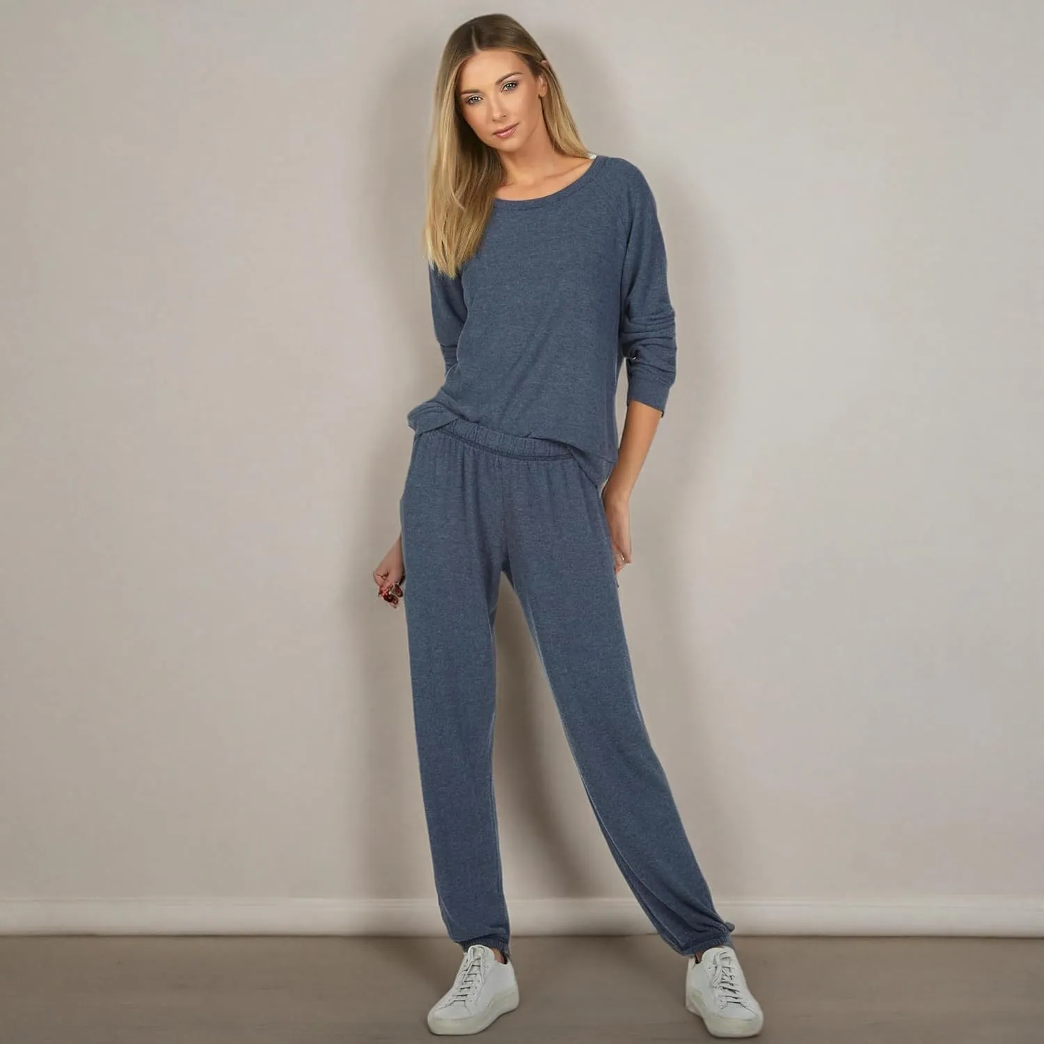 Michael Lauren George Core Womens Sweatpants, Stretchy Waistband, Soft Knit Fabric, Oversized Fit Sweatpants