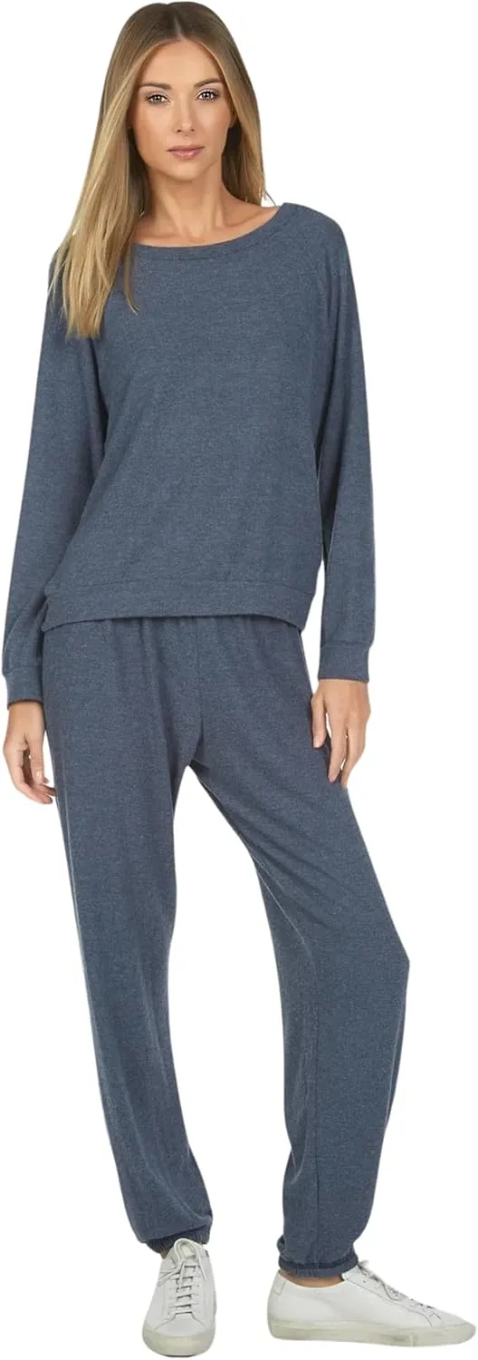 Michael Lauren George Core Womens Sweatpants, Stretchy Waistband, Soft Knit Fabric, Oversized Fit Sweatpants