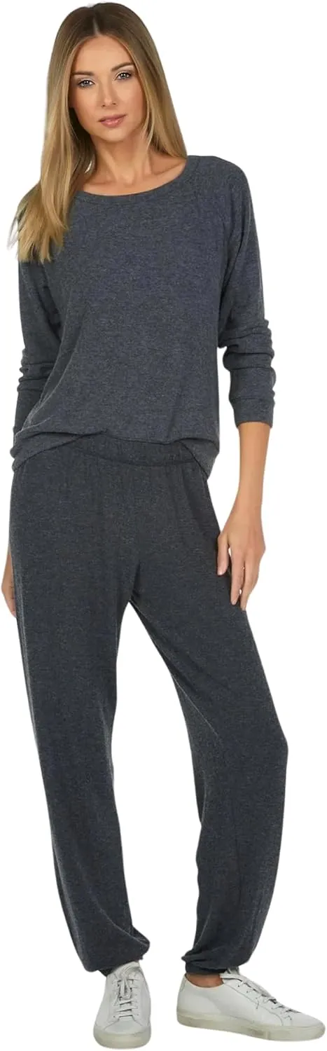 Michael Lauren George Core Womens Sweatpants, Stretchy Waistband, Soft Knit Fabric, Oversized Fit Sweatpants