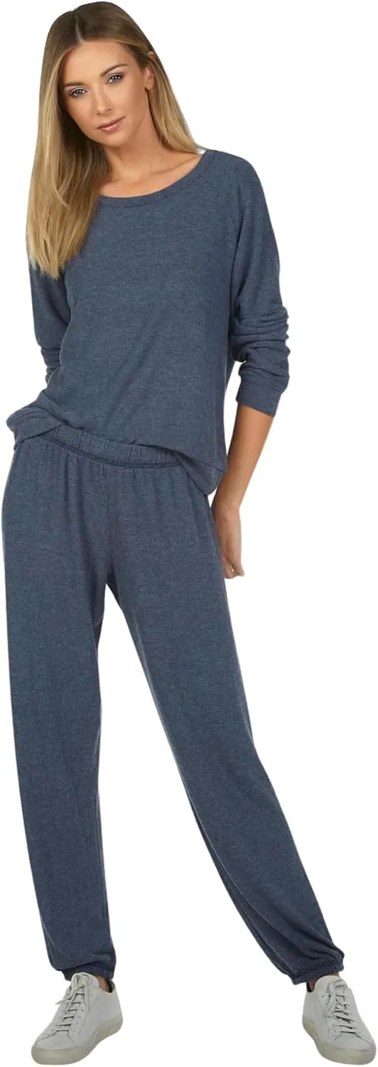 Michael Lauren George Core Womens Sweatpants, Stretchy Waistband, Soft Knit Fabric, Oversized Fit Sweatpants