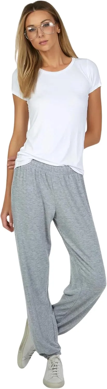 Michael Lauren George Core Womens Sweatpants, Stretchy Waistband, Soft Knit Fabric, Oversized Fit Sweatpants