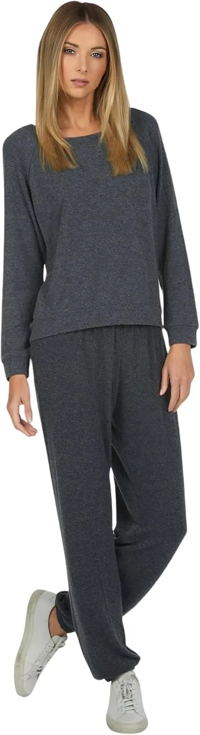 Michael Lauren George Core Womens Sweatpants, Stretchy Waistband, Soft Knit Fabric, Oversized Fit Sweatpants