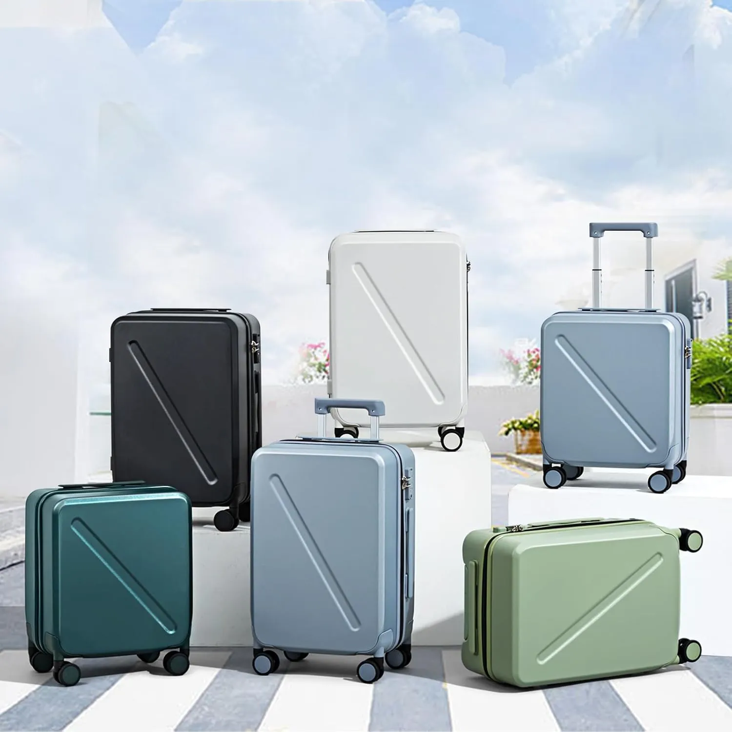 MILADA 28 Inch Luggage, Checked Luggage Large Suitcase With Wheels, Checked Bag Hard Shell Suitcases TSA Approved, Suitcase Large Long Trip Travel Luggage For Women Men, Grey
