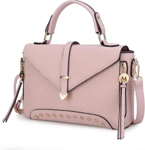 MKF Collection Crossbody Bag for Women, Vegan Leather Designer Shoulder Bag Purse Handbag By Mia K