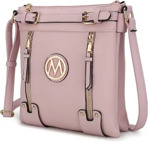 MKF Crossbody bag for women Vegan leather Crossover Designer messenger Purse