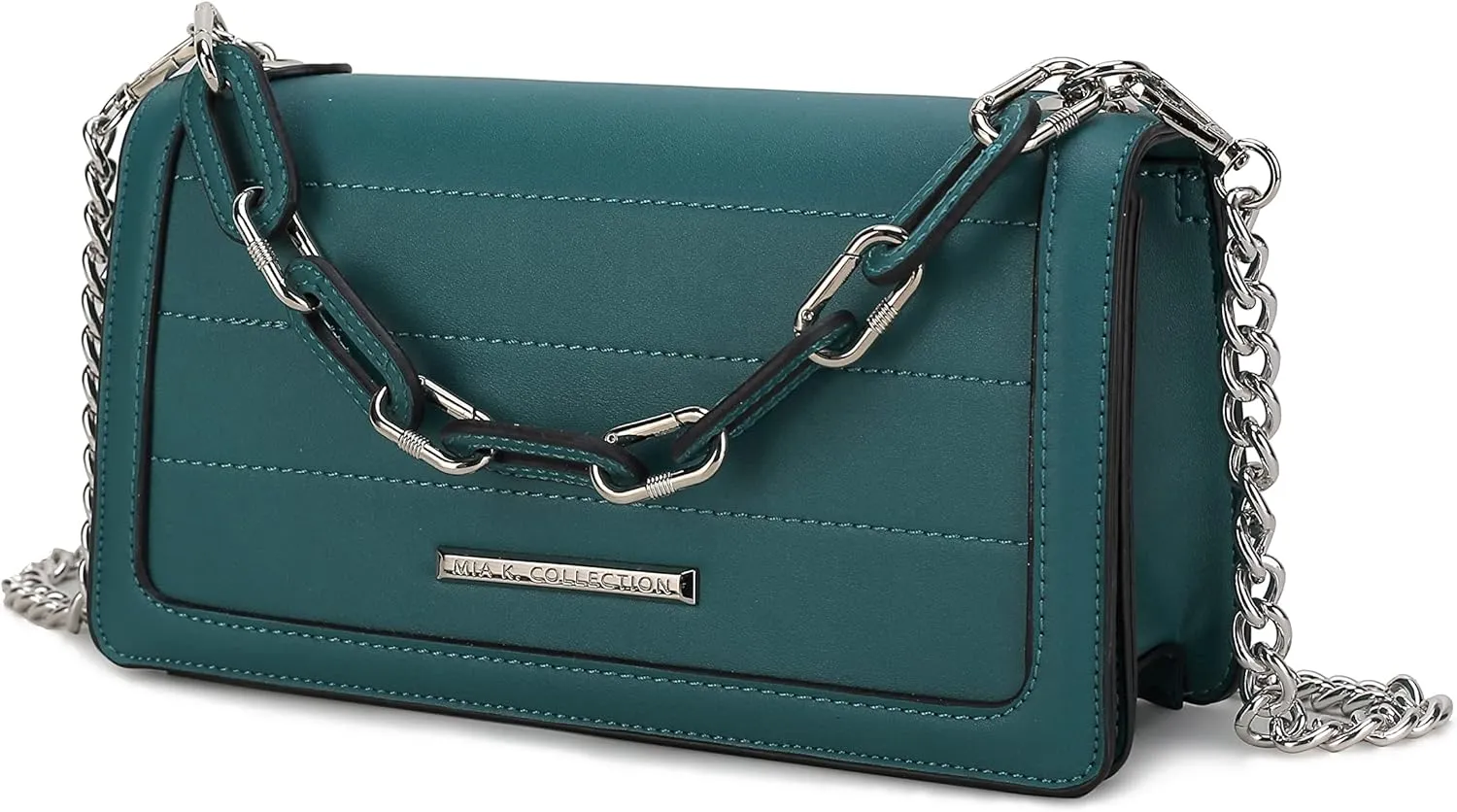 MKF Crossbody Bags for Women – PU Leather Pocketbook Handbag – Medium Side Messenger Purse, Shoulder Strap