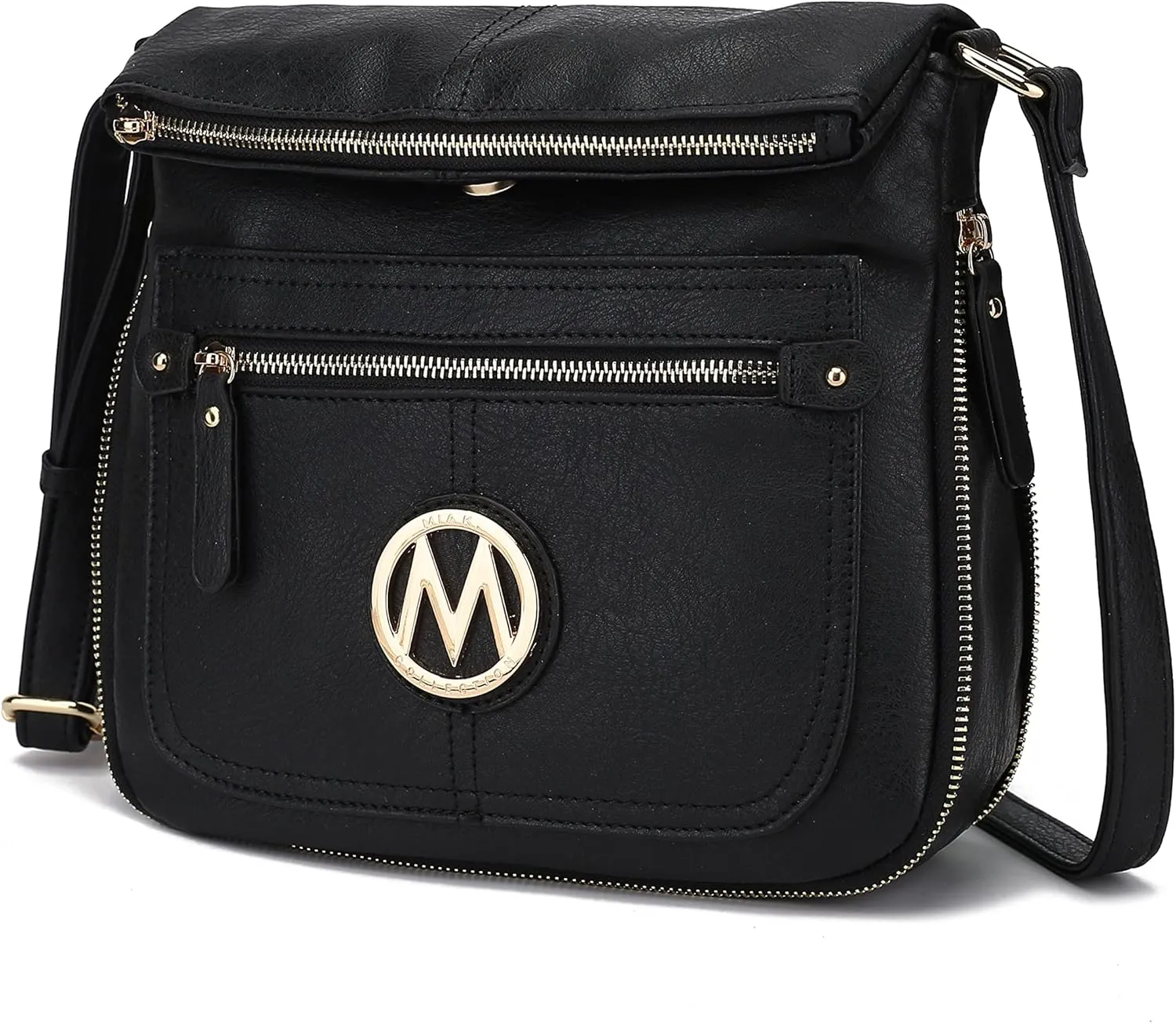 MKF Crossbody Bags for Women – Small PU Leather Crossover Lady Fashion Shoulder Handbag – Side Messenger Purse