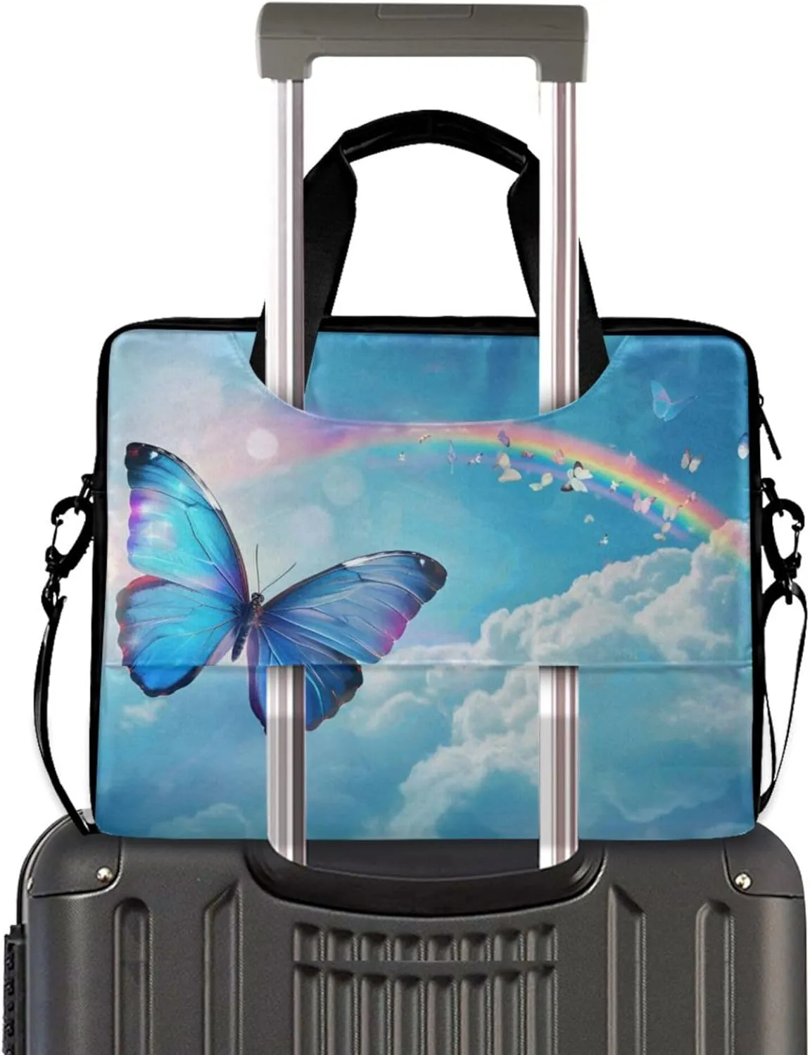 MNSRUU Laptop Bag Women Men Laptop Messenger Soccer Net