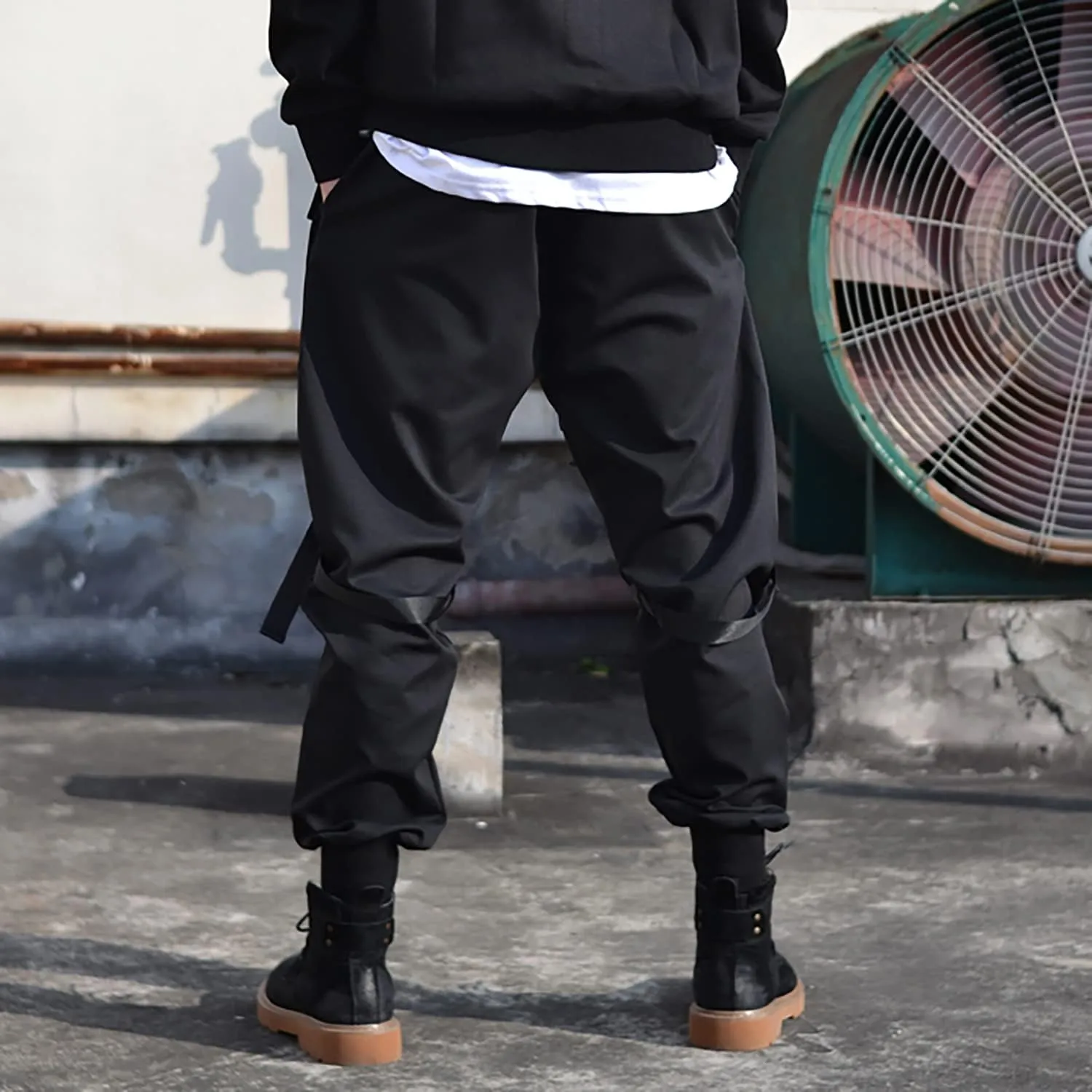 MOKEWEN Men's Jogger Cargo Techwear Streetwear Ankle Casual Harem Pants with Pocket
