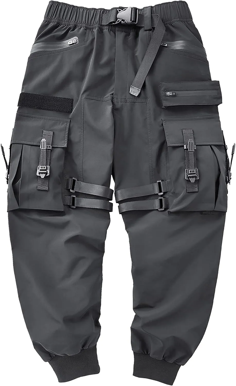 MOKEWEN Men's Jogger Cargo Techwear Streetwear Ankle Casual Harem Pants with Pocket