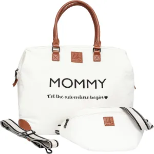 Mommy Bag Set - Women's Hospital & Travel Bag, Beige, Medium Size