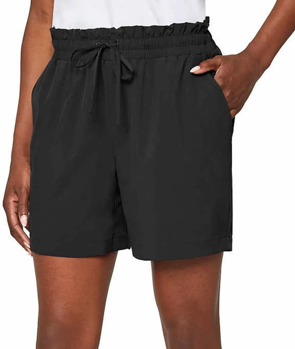 Mondetta Women's Moisture Wicking Woven Short with Pockets