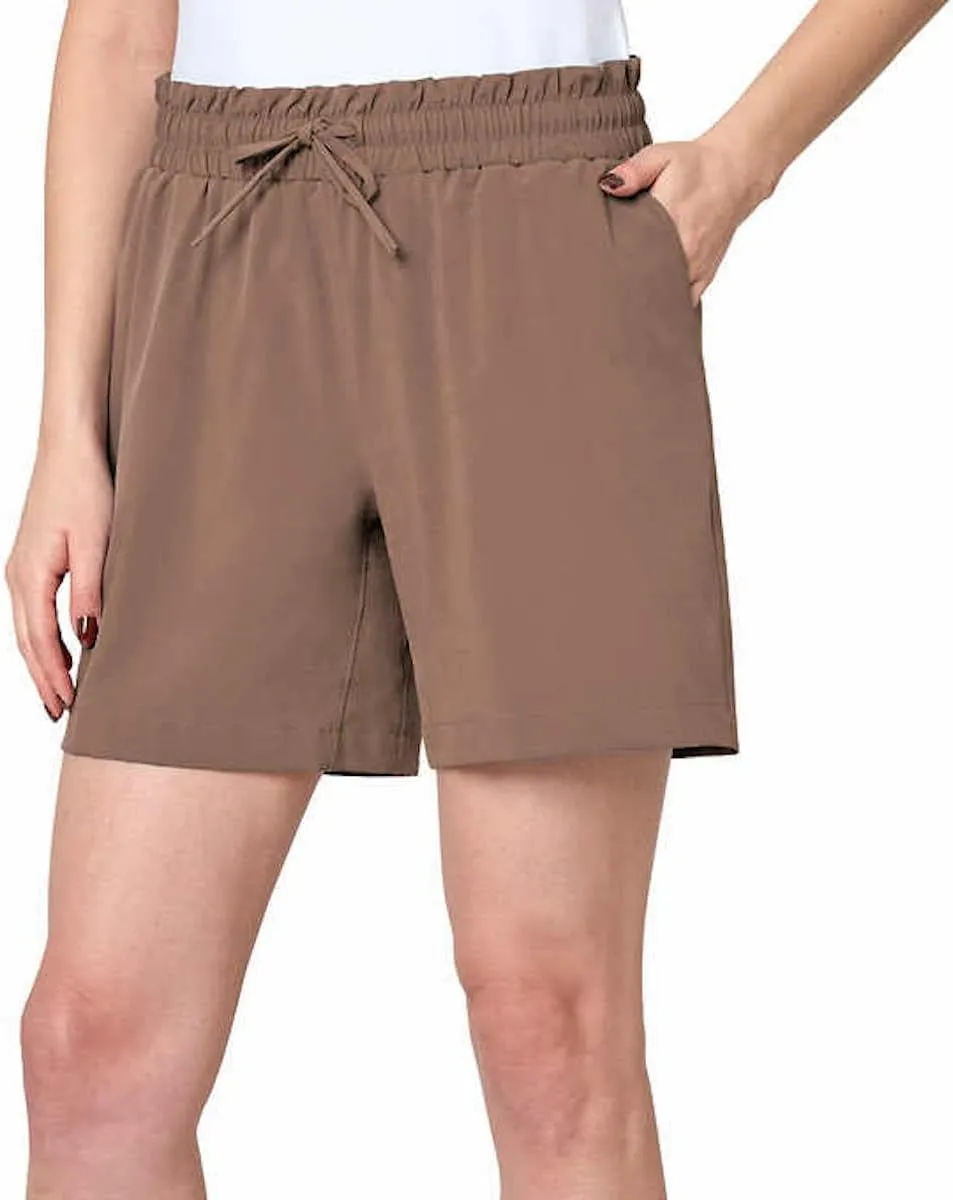 Mondetta Women's Moisture Wicking Woven Short with Pockets