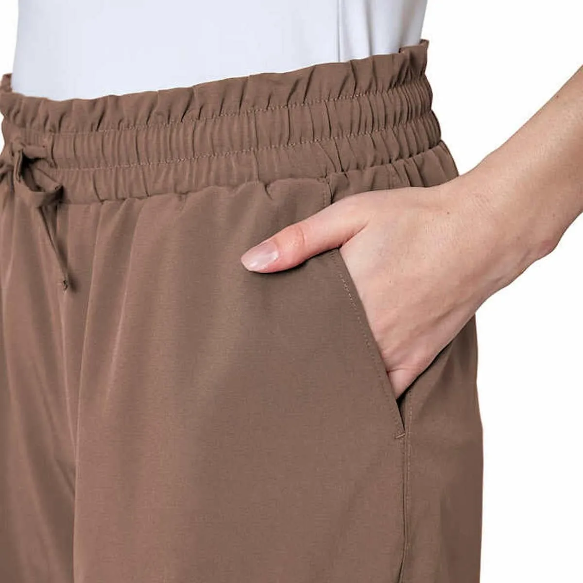 Mondetta Women's Moisture Wicking Woven Short with Pockets