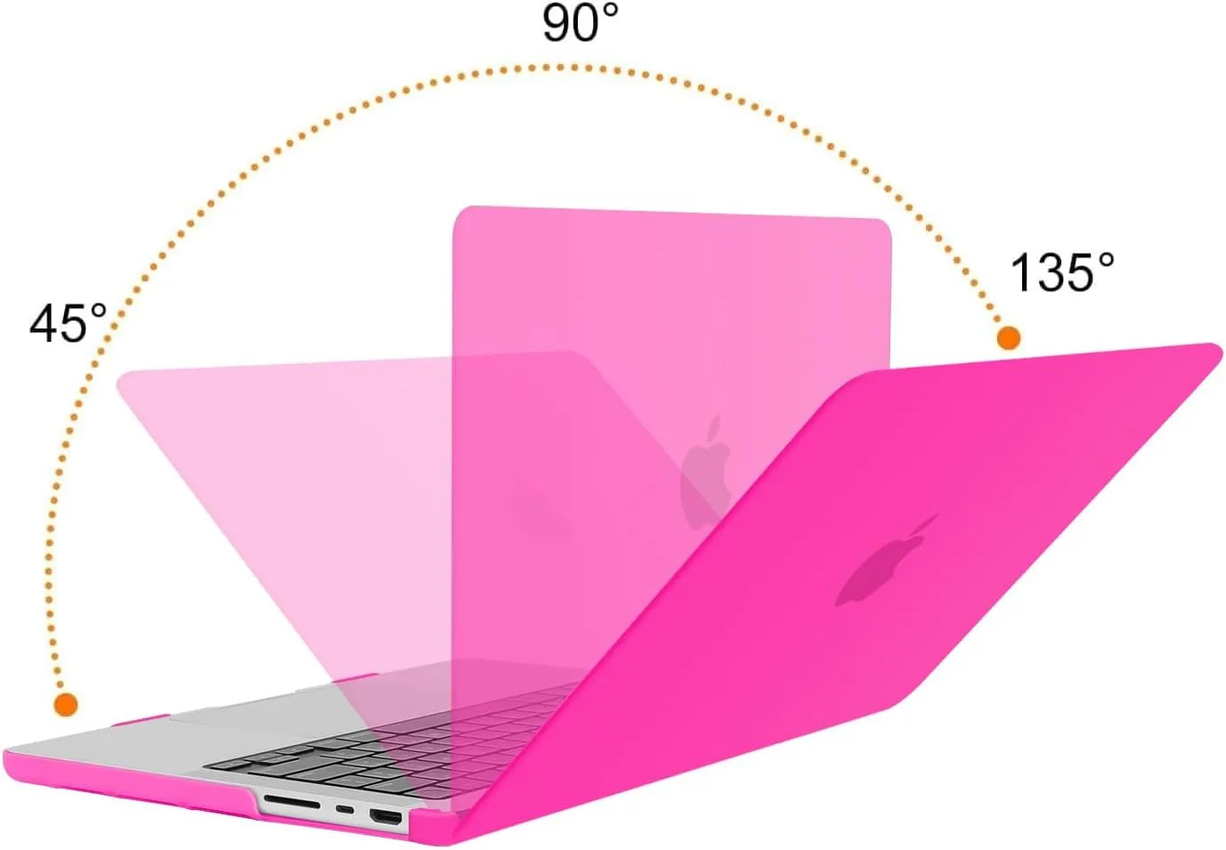 MOSISO Compatible with MacBook Pro 14 inch Case 2025 2024 2023 2022 2021 M4 M3 M2 M1 A3112 A3185 A3401 A2918 A2992 A2779 A2442, Plastic Hard Shell&Keyboard Cover&Screen Film&Pouch, Bright Rose