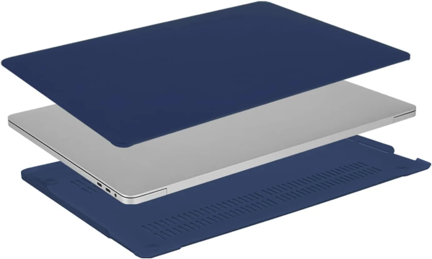MOSISO Compatible with MacBook Pro 16 inch Case 2020 2019 Release A2141 with Touch Bar Touch ID, Ultra Slim Protective Plastic Hard Shell Case & Keyboard Cover Skin, Navy Blue