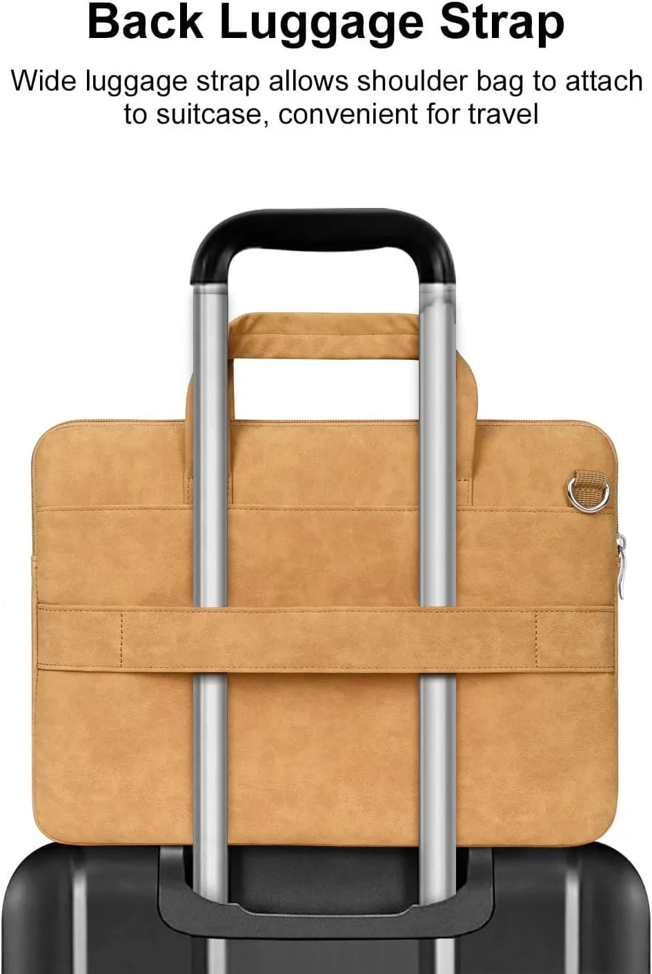 MOSISO Laptop Shoulder Bag Compatible with MacBook Pro 16 inch 2022 2021 M1 Pro/Max A2485/2019-2020 A2141,15-15.6 inch Notebook,Waterproof PU Leather Carrying Sleeve with Front Pocket&Belt, Brown