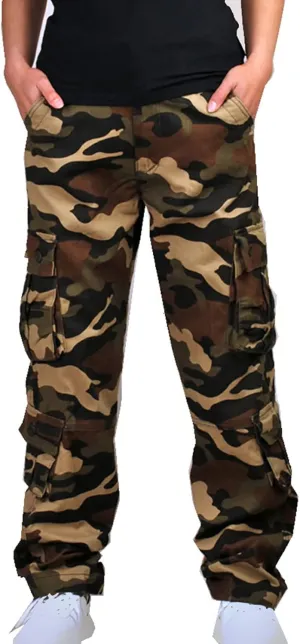 Muscularfit Baggy Cargo Pants for Men 2023 Casual Loose Multi Pockets Camouflage Trouser Lounge Buckle Zipper Camo Sweatpants