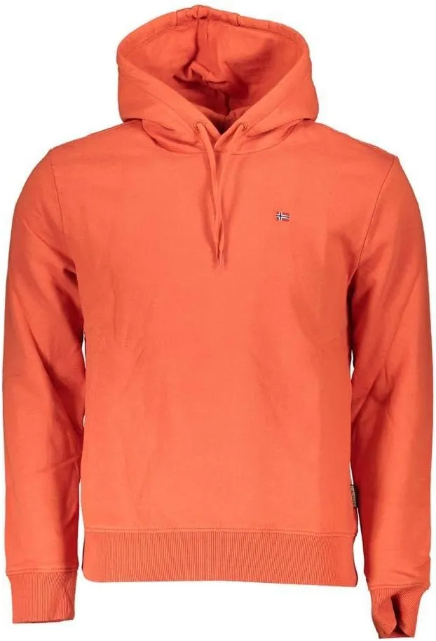 Napapijri Sweatshirt. Orange M, Orange, Small-Medium