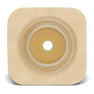 Natura® Flexible Durahesive® Skin Barrier, 4" x 4" (10cm x 10cm) Tan, Cut-to-Fit Stoma Opening 1/2" - 3/4" (13mm - 19mm), Flange 1-1/4" (32mm) - Box of 10
