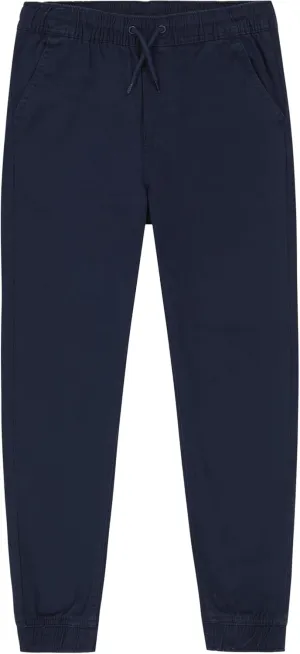 Nautica Boys' School Uniform Jogger Pants, Elastic Waistband with Drawstring Closure, Stretch Twill Fabric