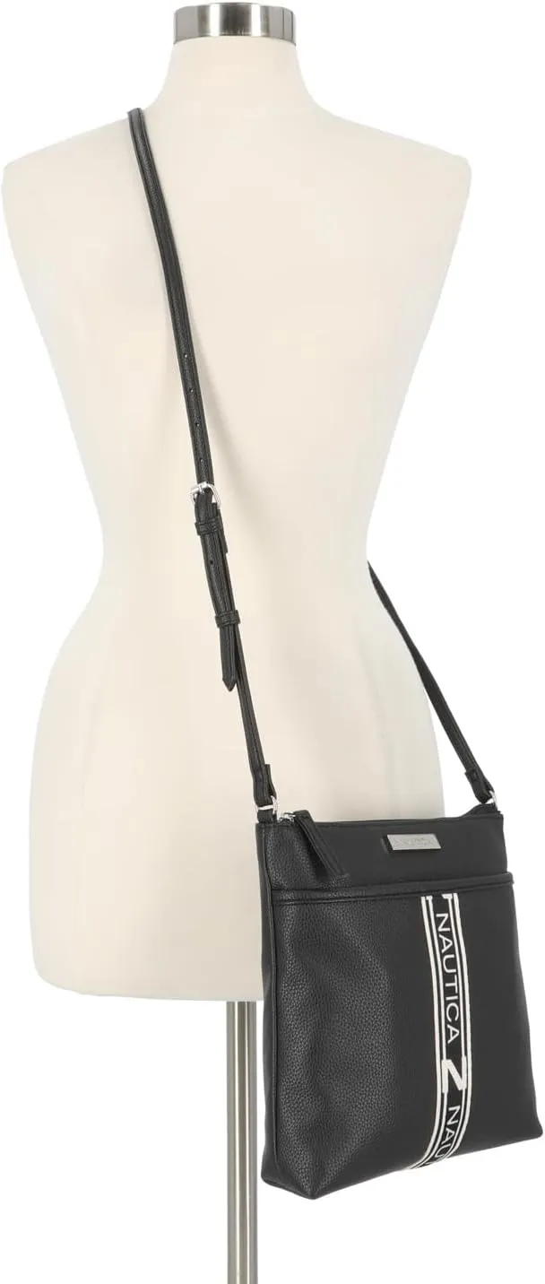 Nautica Lakeside Signature Jaquard North South Crossbody Bag