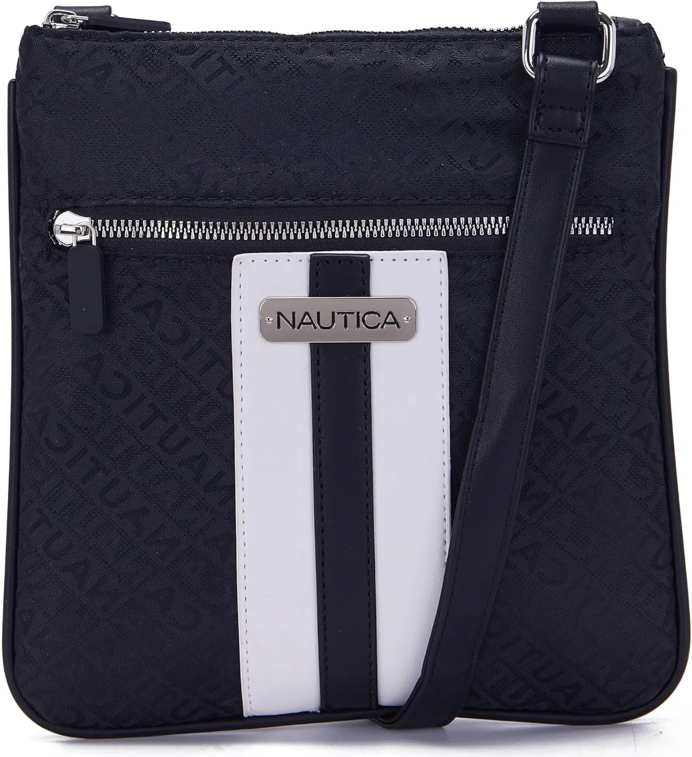 Nautica Lakeside Signature Jaquard North South Crossbody Bag