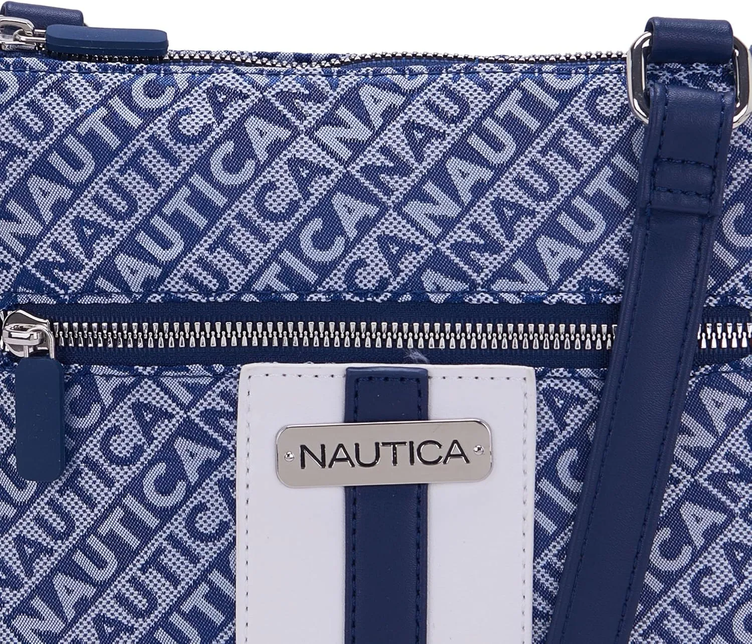 Nautica Lakeside Signature Jaquard North South Crossbody Bag