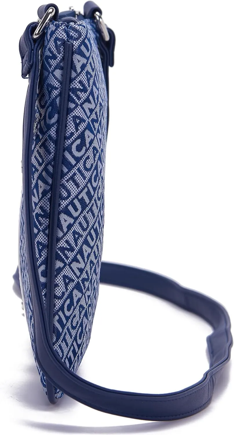 Nautica Lakeside Signature Jaquard North South Crossbody Bag