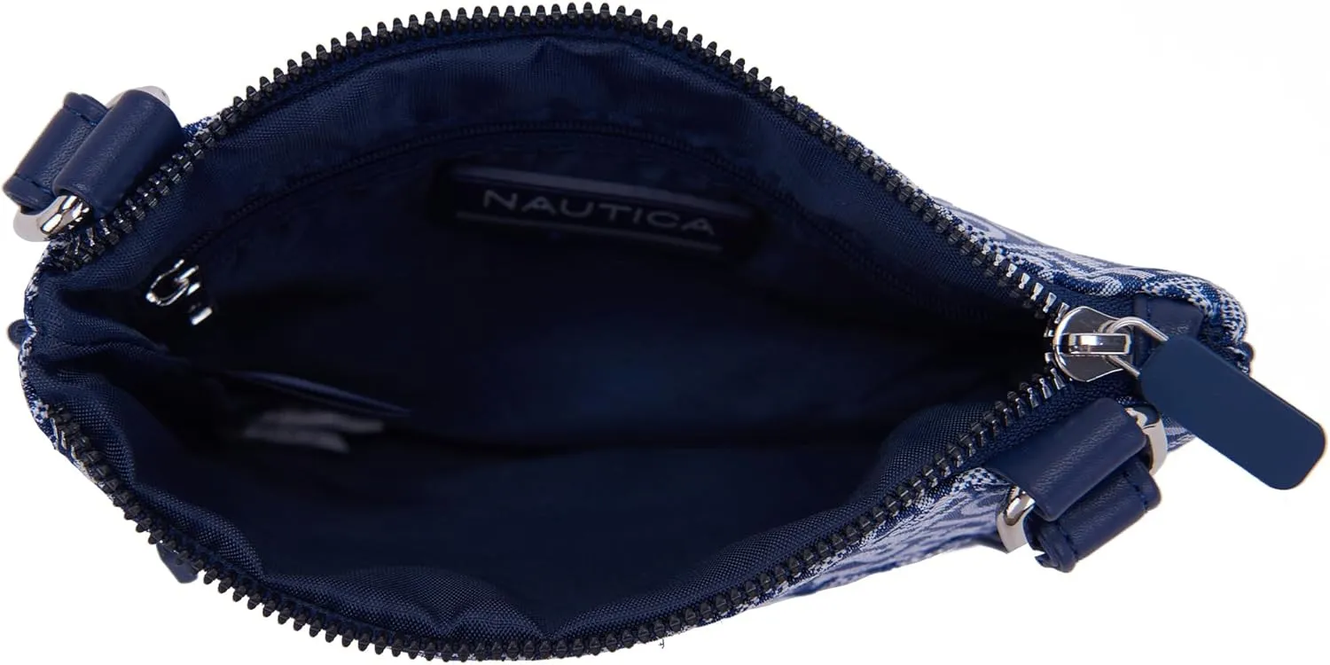 Nautica Lakeside Signature Jaquard North South Crossbody Bag