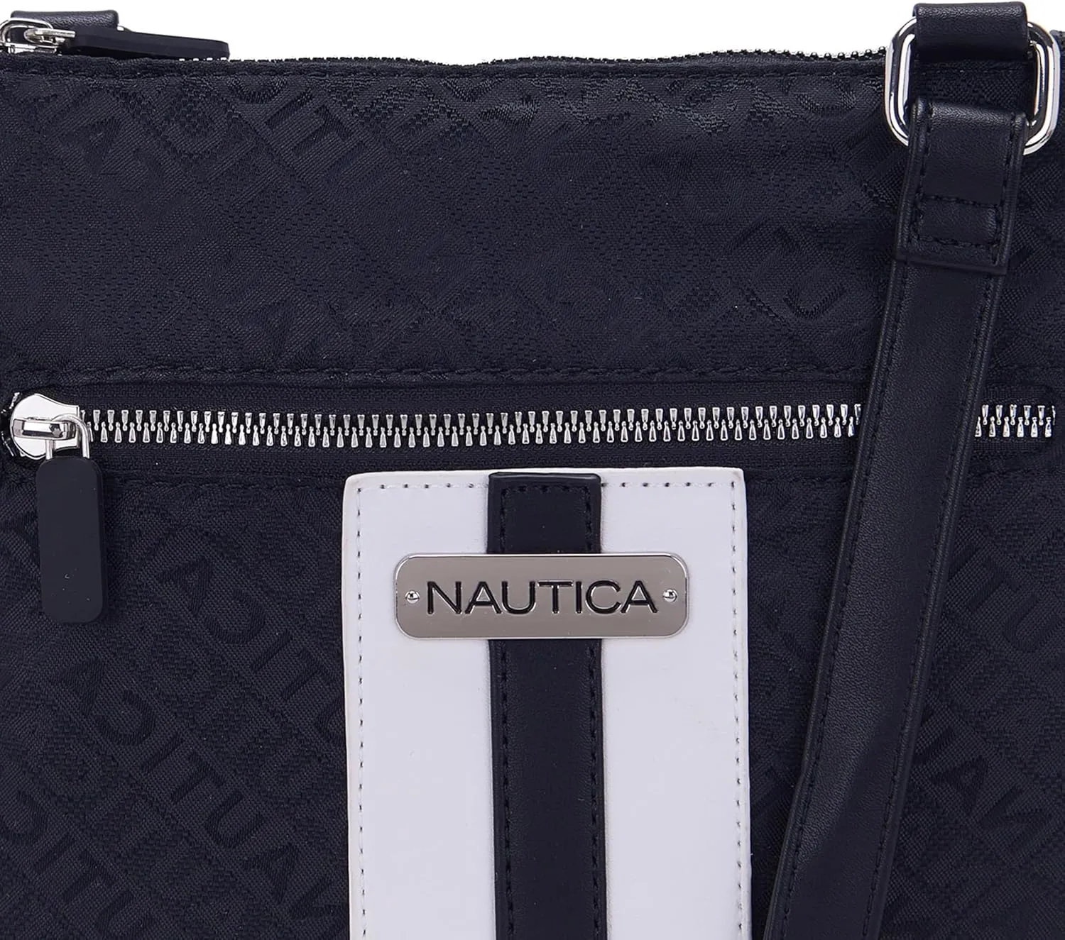 Nautica Lakeside Signature Jaquard North South Crossbody Bag
