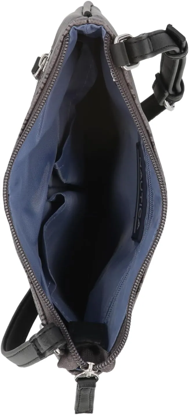 Nautica Lakeside Signature Jaquard North South Crossbody Bag